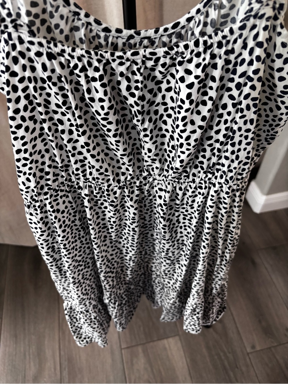 Banana Republic White and Black Spotted Sundress - Picture 5 of 10